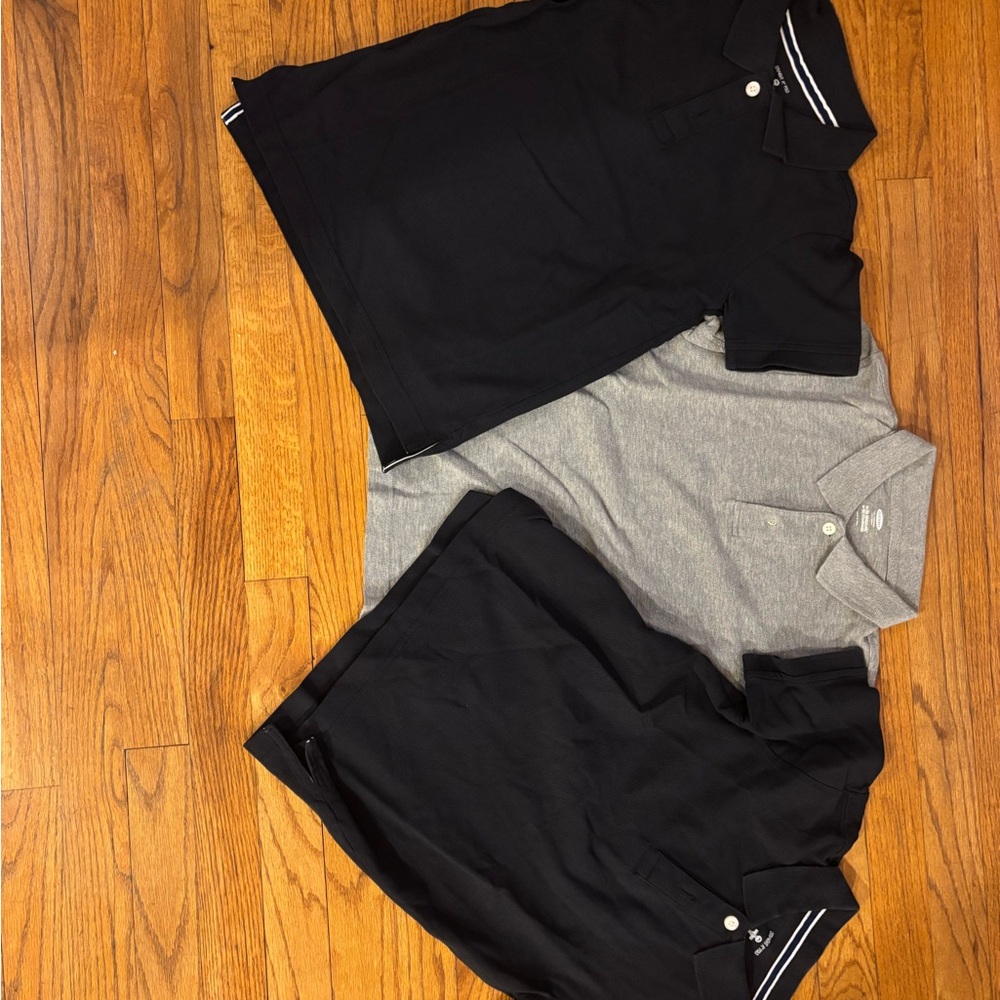 Gymboree & Old Navy Gray & Navy Blue Kids Polos